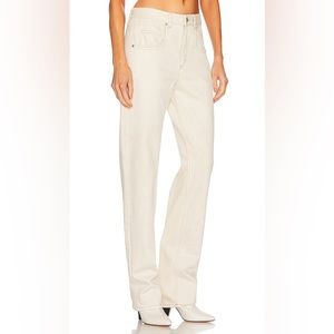 (NWOT) ISSBEL MARANT ETOILE ‘VENDELIA’ Straight Jean in ECRU - Women’s 36 (US 4)